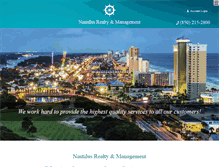 Tablet Screenshot of nautilusrealtyandmanagement.com